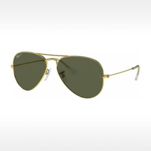 RB Aviator Large Metal 58-14-135 Metal dorado lente verde Unisex · cocóptica · óptica online