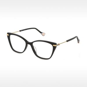 VYA024 54-16-135 Metal dorado acetato negro Mujer · cocóptica · óptica online
